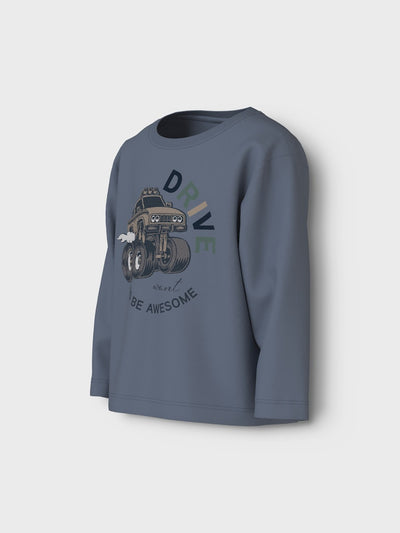 Name it Mini Boys Graphic Print Top - Trucks
