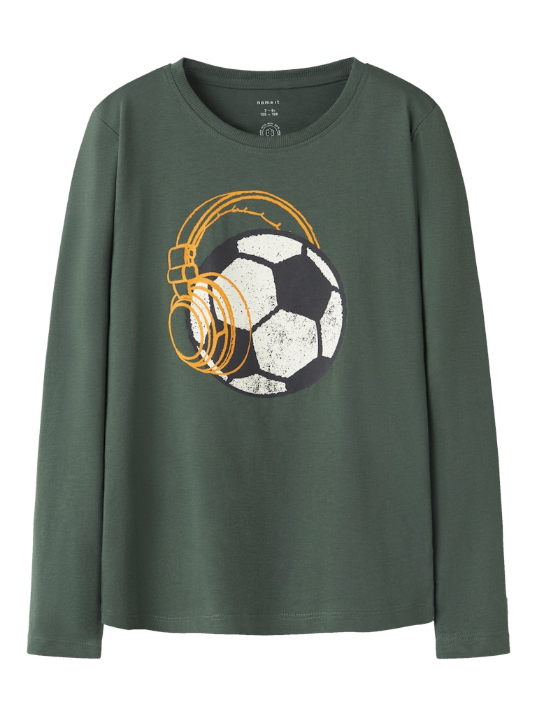 Name it Boys Graphic Print Cotton Top - Football