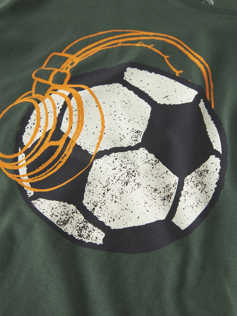 Name it Boys Graphic Print Cotton Top - Football