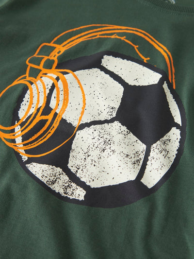Name it Boys Graphic Print Cotton Top - Football