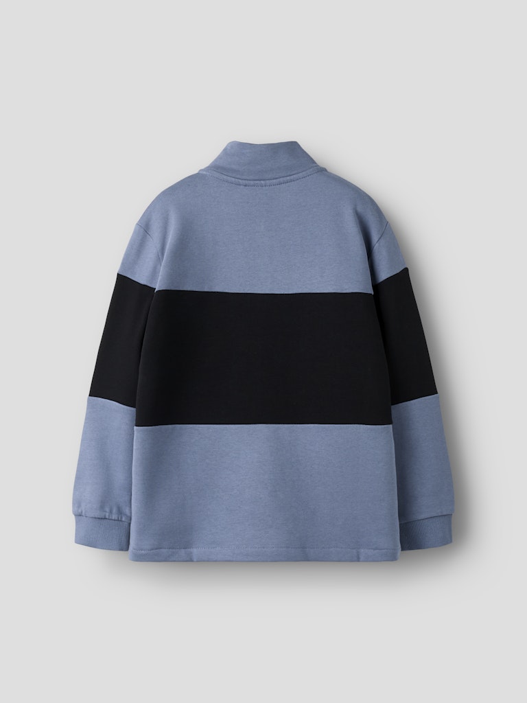 Name it Boys Half-Zip-Sweatshirt - Blue & Black