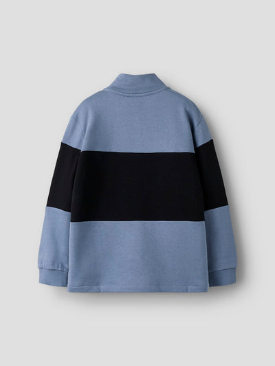 Name it Boys Half-Zip-Sweatshirt - Blue & Black