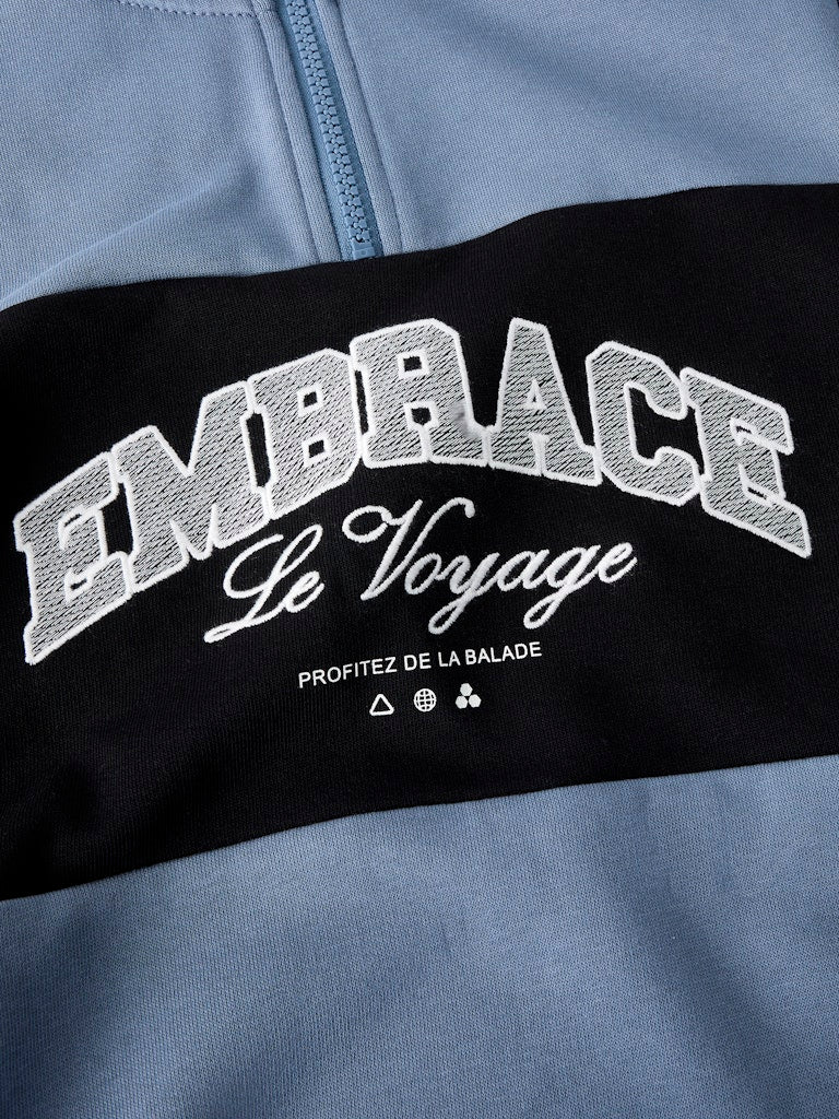 Name it Boys Half-Zip-Sweatshirt - Blue & Black