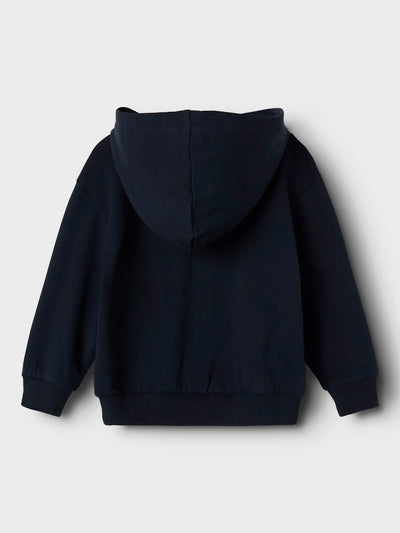 Name It Boys Tractor Print Hoodie Sweatshirt - Navy