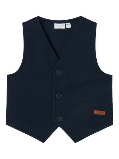 Name It Boys Soft Navy Waistcoat