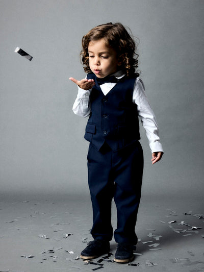 Name It Boys Soft Navy Waistcoat