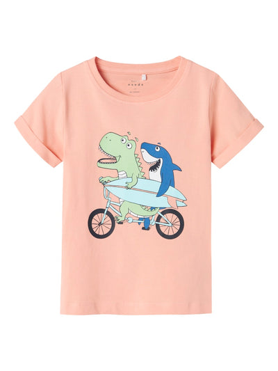 Name it Mini Boys Graphic Print T-Shirt - Sharks
