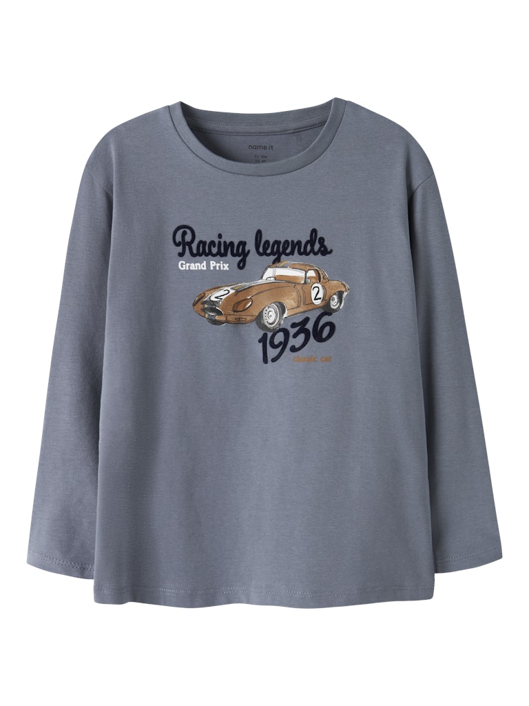 Name It Boys Race Car Print Long Sleeved Top