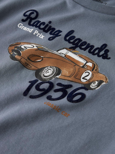 Name It Boys Race Car Print Long Sleeved Top