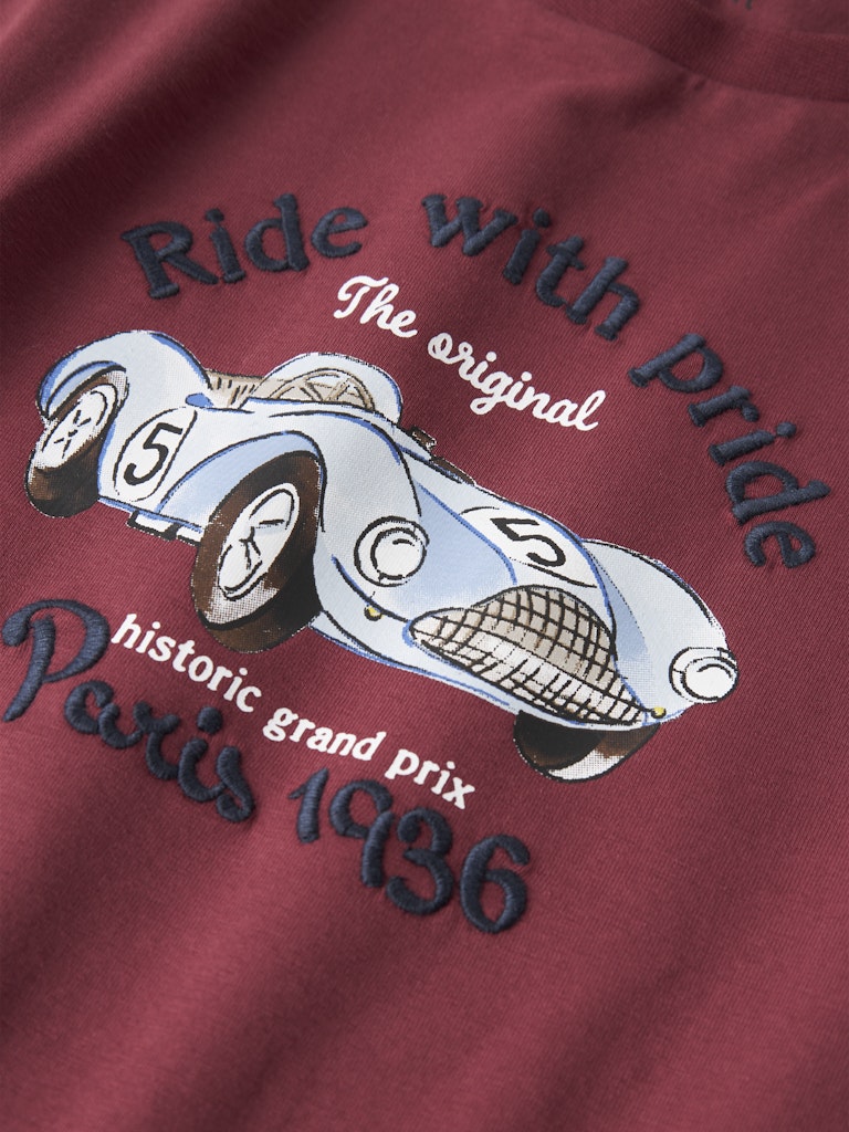 Name It Boys Race Car Print Long Sleeved Top