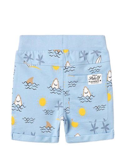 Name it Toddler Boys Blue Shark Sweat Shorts