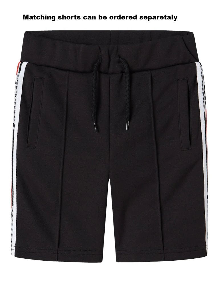 Name it Boys Sporty Black Zip-Up Sweatshirt