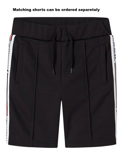 Name it Boys Sporty Black Zip-Up Sweatshirt