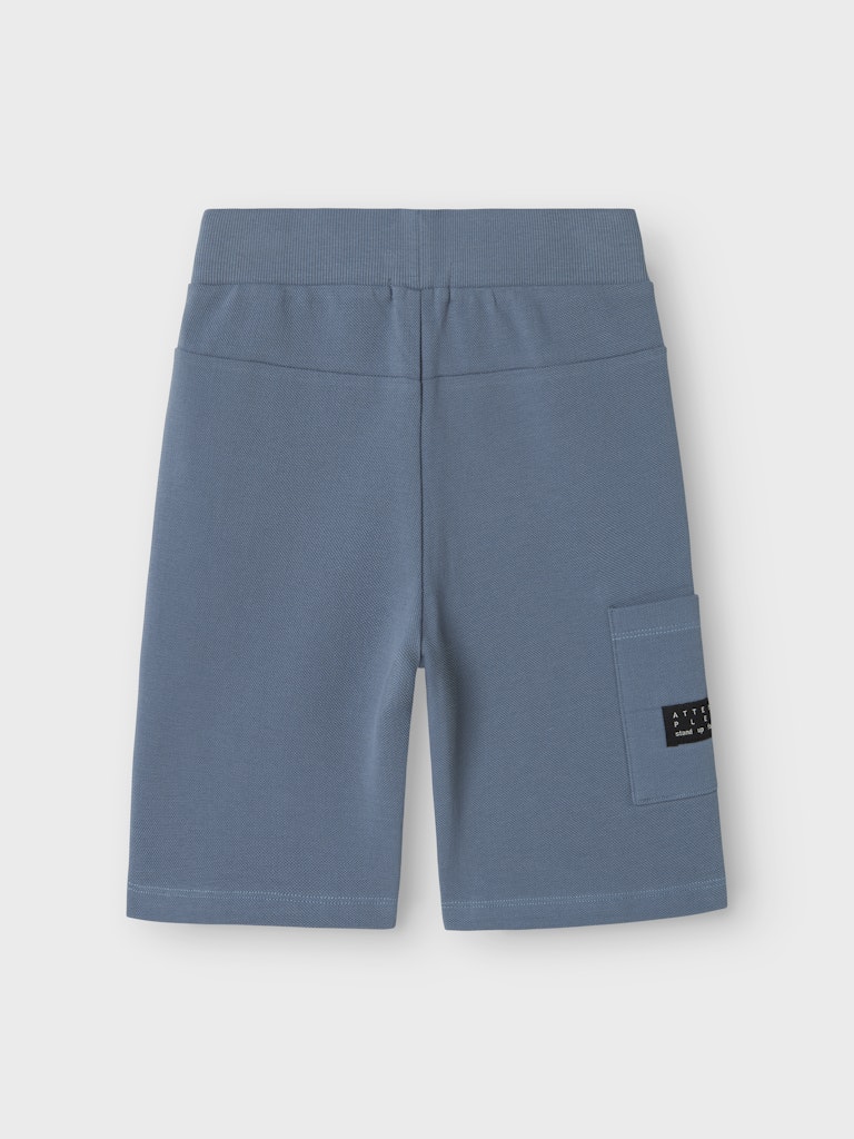 Name It Boys Long Sweat Shorts - Blue & Grey