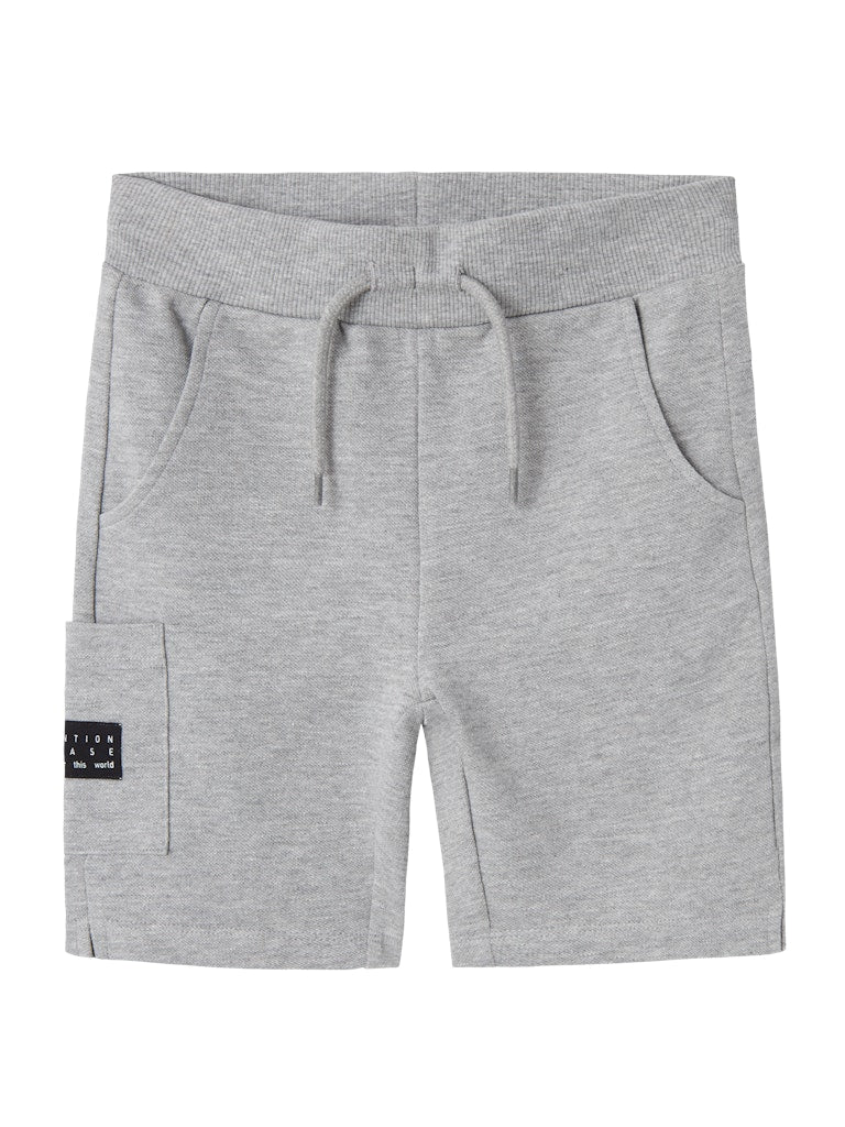 Name It Boys Long Sweat Shorts - Blue & Grey