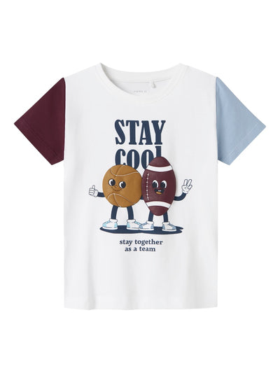 Name it Mini Boys 3D Sports Motif T-shirt