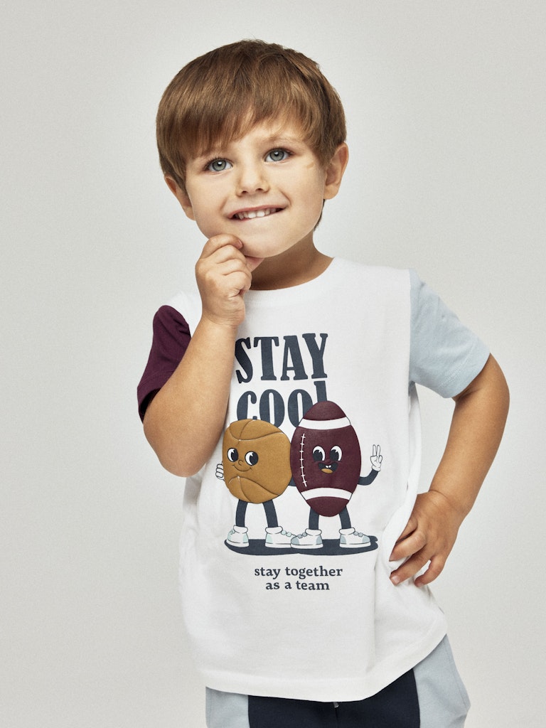 Name it Mini Boys 3D Sports Motif T-shirt