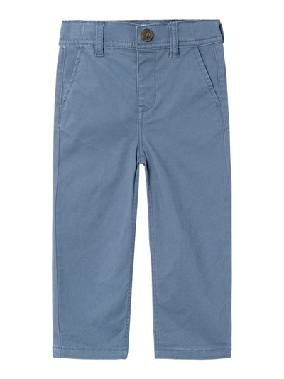 Name it Mini Boys Cotton Twill Pants - Blue