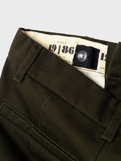 Name It Boys Straignt Leg Pants - Green
