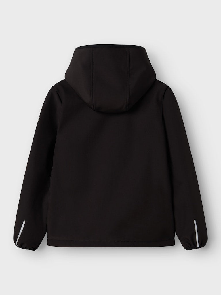 Name it Boys Black Soft Shell Waterproof Jacket