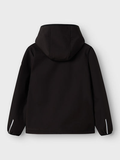 Name it Boys Black Soft Shell Waterproof Jacket