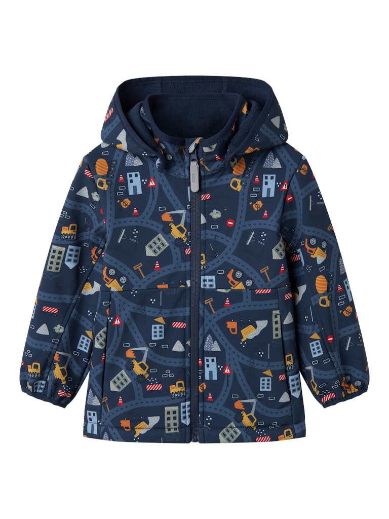 Name it Boys Winter Waterproof Jacket - Construction Trucks