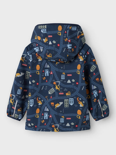 Name it Boys Winter Waterproof Jacket - Construction Trucks