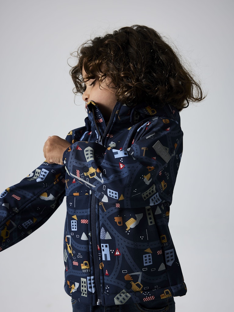 Name it Boys Winter Waterproof Jacket - Construction Trucks