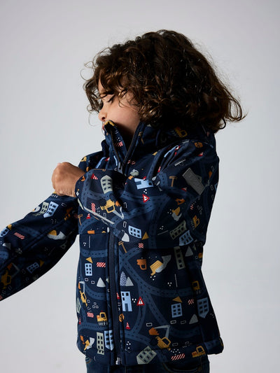 Name it Boys Winter Waterproof Jacket - Construction Trucks