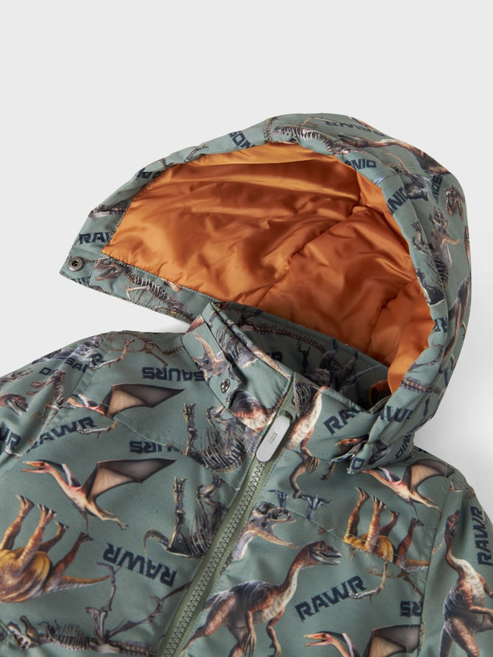 Name it Mini Boy Padded Winter Dinosaur Jacket – Hopscotch Kids Store