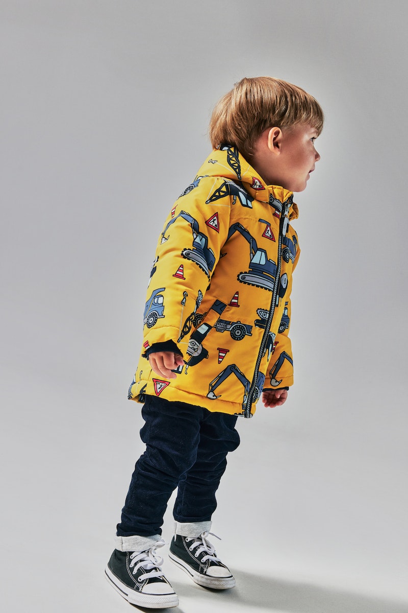 Name it Mini Boy Padded Winter Jacket Tractor Print