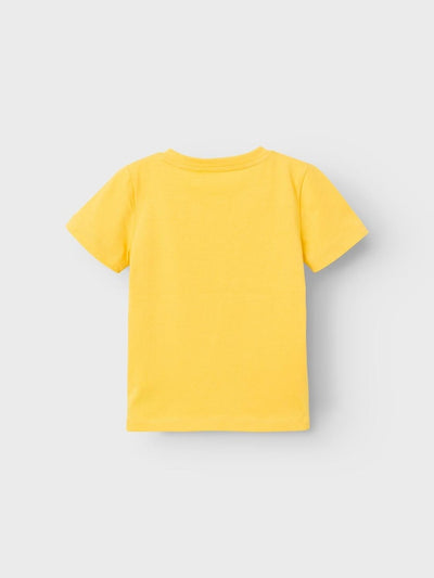 Name it Mini Boys Animal Print T-Shirt - Yellow