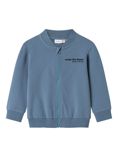 Name It Boys Zip-Up Sweat Cardigan - Vehicles