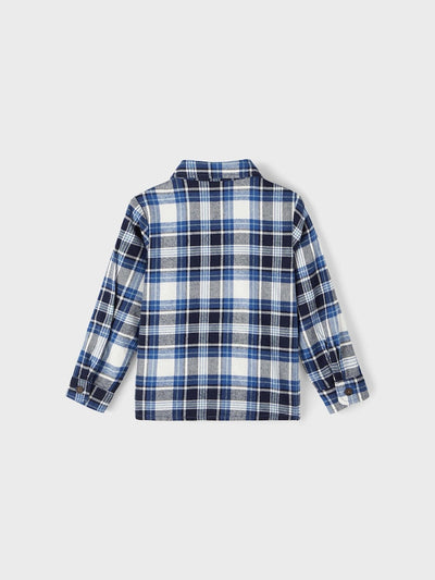 Name it Boys Cotton Checkered Shirt - Blue