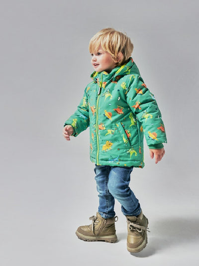 Name it Mini Boy Padded Winter Dinosaur Jacket