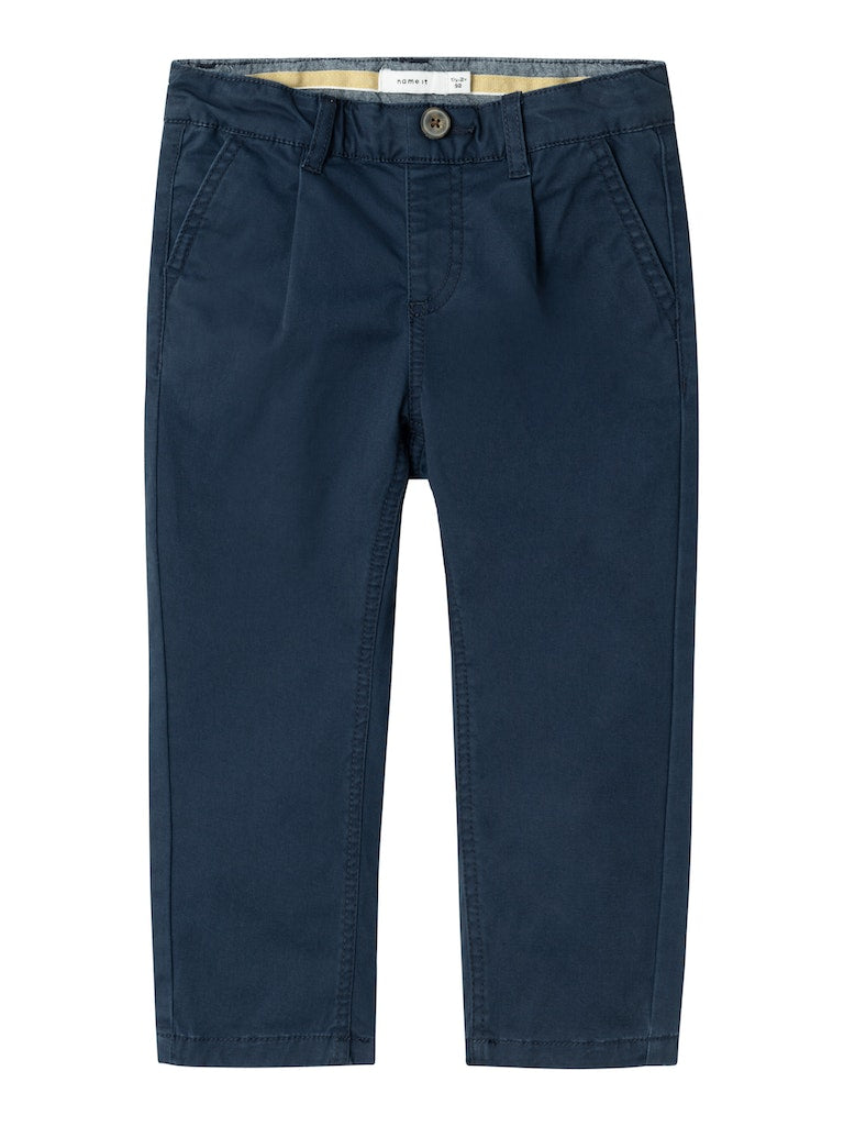 Name it Boys Cotton Twill Jogger Chino Pants - Navy