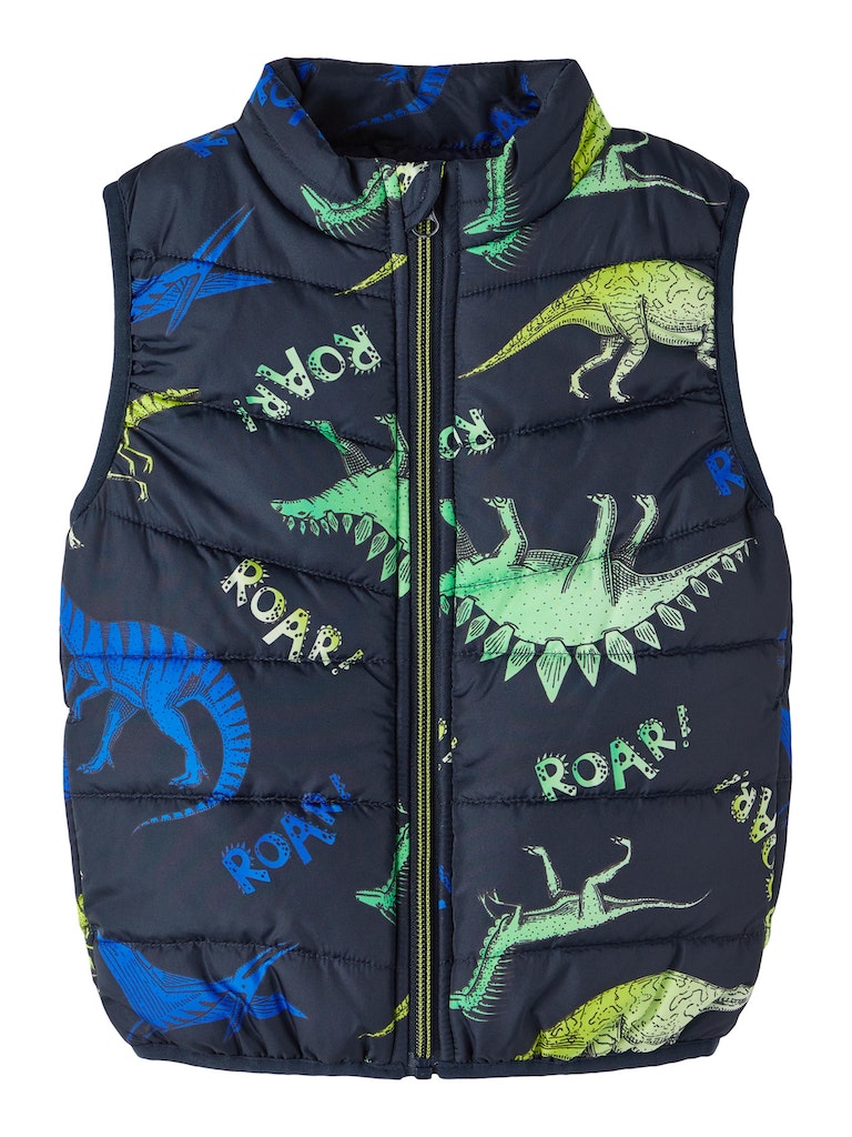 Name it Toddler Boy Dinosaur Padded Gilet Jacket