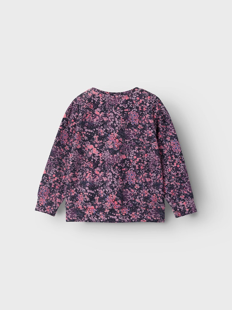 Name It Girl Floral Sweat Zippy Cardigan