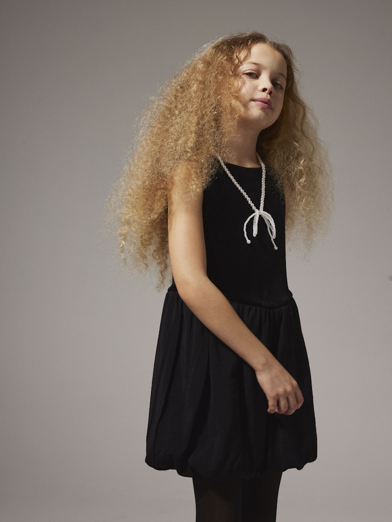 Name It Girls Black Velvet Party Dress