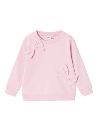 Name It Girls 3D Bowed Cotton Sweatshirt