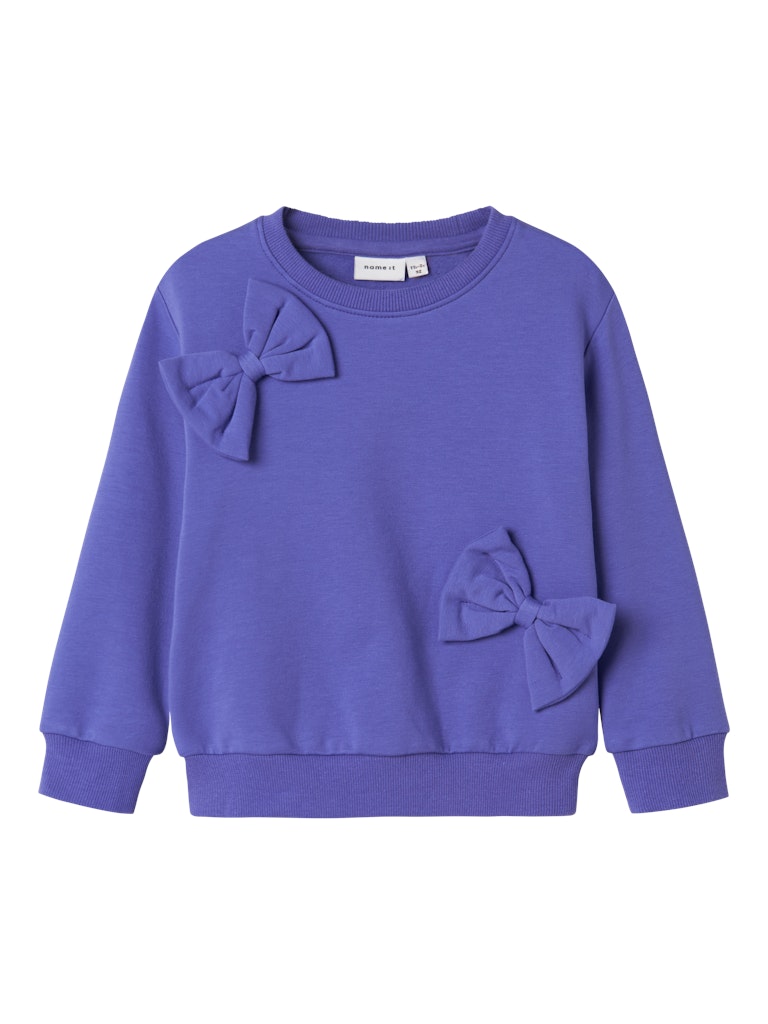 Name It Girls 3D Bowed Cotton Sweatshirt