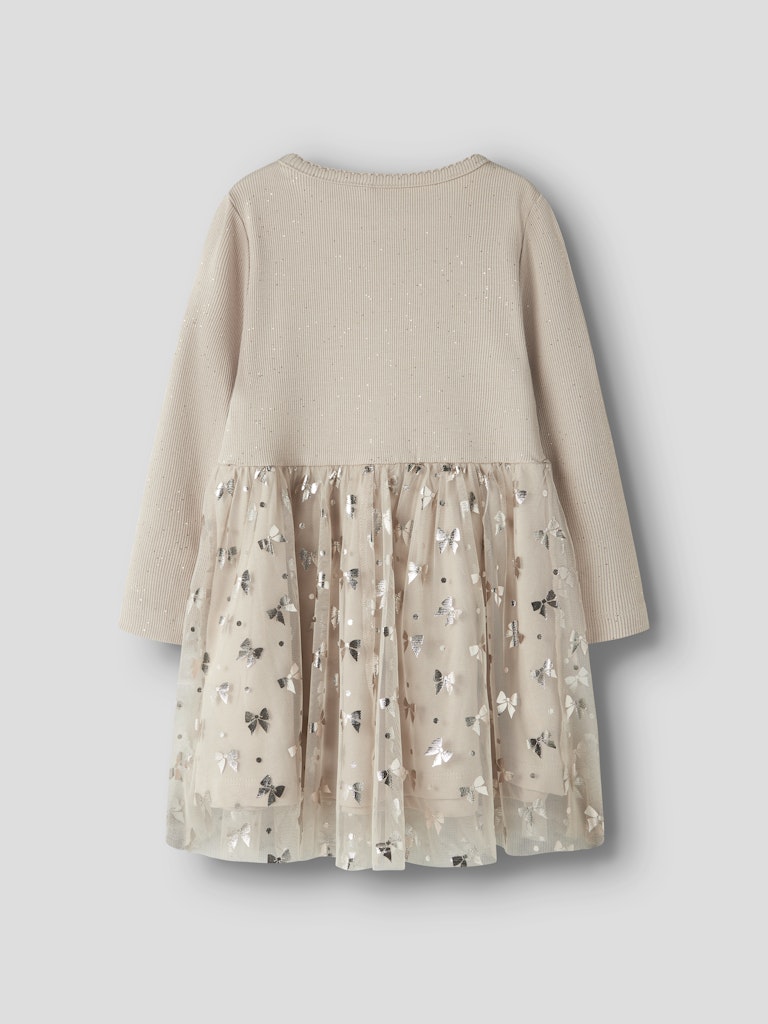 Name it Girls Beige Tulle Dress - Shining Bows