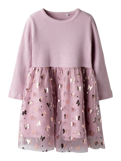 Name it Girls Lilac Tulle Dress - Shining Bows