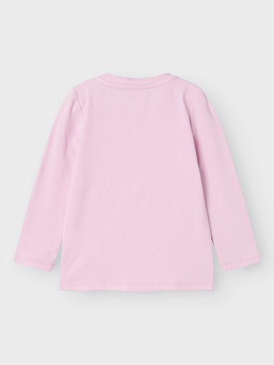 Name it Girls Long Sleeved 3D Graphic Top -Bunny and Hearts