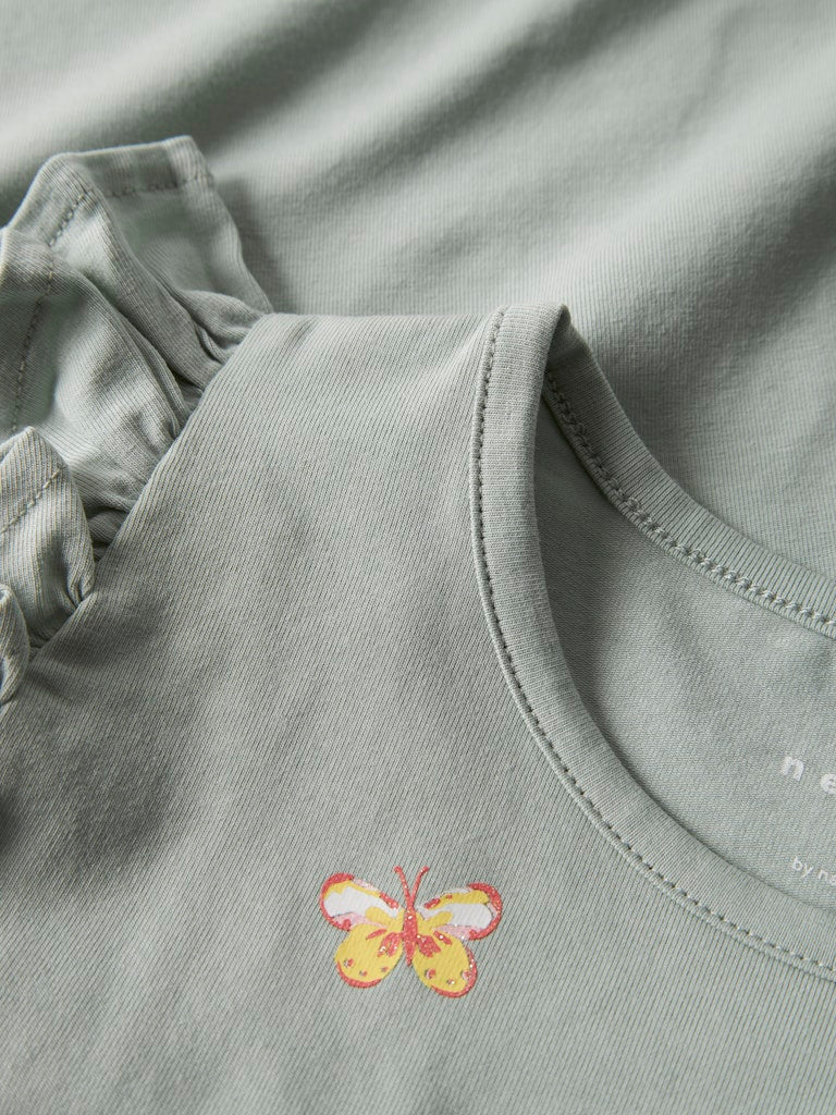 Name It Girls Floral Butterfly Top