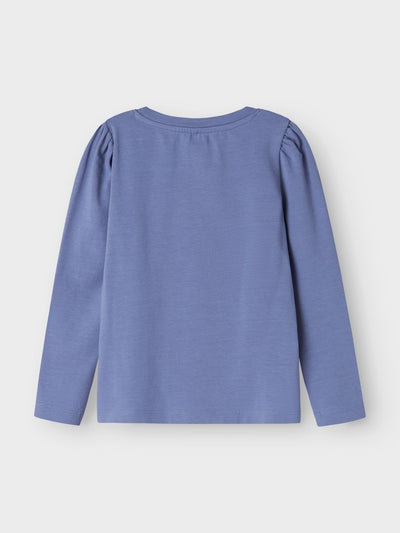 Name it Girls Long Sleeved Cotton Top - Floral Hearts & Bows