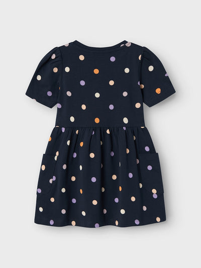 Name it Girls Short Sleeved Cotton Dress - Polka Dot