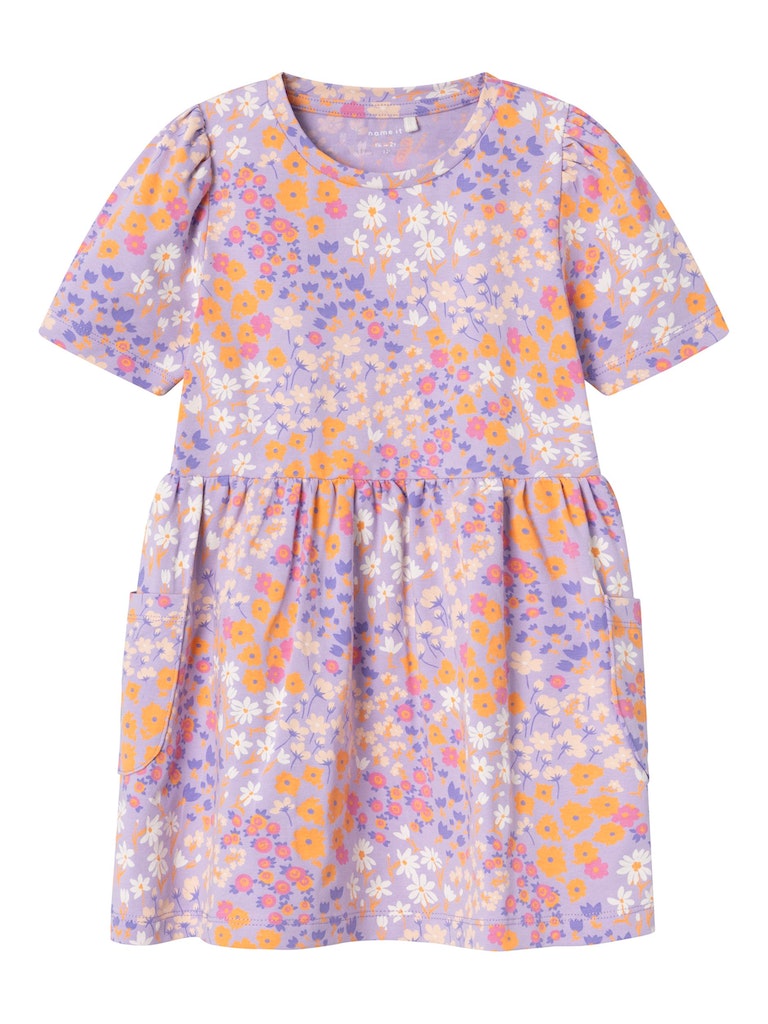 Name it Girls Short Sleeved Cotton Dress