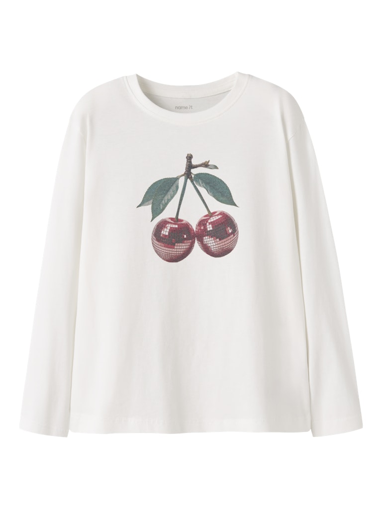 Name It Girls’ Long Sleeve Cotton Top – Cherry Dog