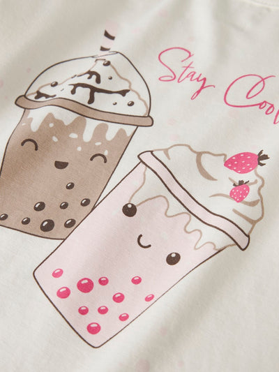 Name it Mini Girls Printed Cotton Top